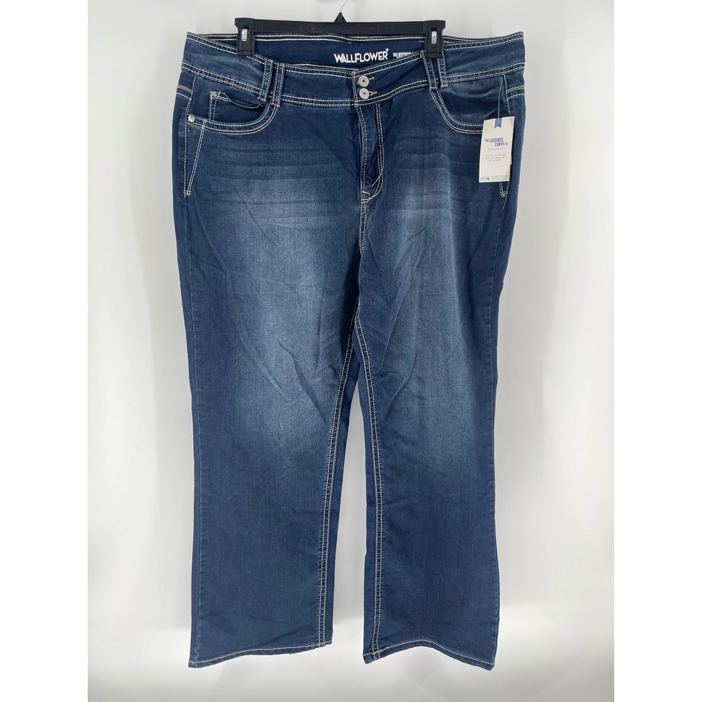 Wallflower The‎ Luscious Curvy Fit Women's Size 24 REG Dark Wash Denim Jeans NWT